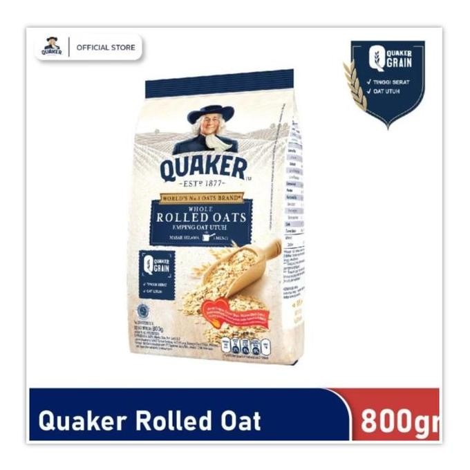 

Quaker Rolled Oats 800 Gr Emping Oat Utuh Cereal Promo