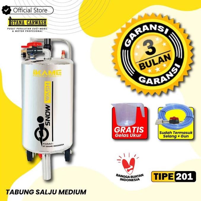 Tabung Snow Wash / Tabung Salju 20 Liter Stainless 201 Ikame
