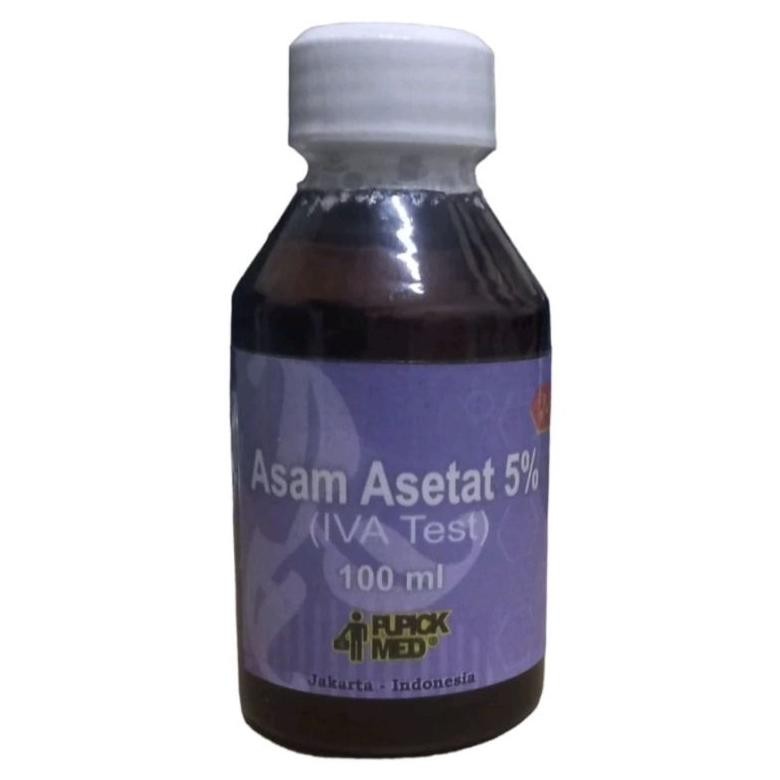 Reagen Asam Asetat 5% Larutan IVA Tes Kit 100 ml terlaris