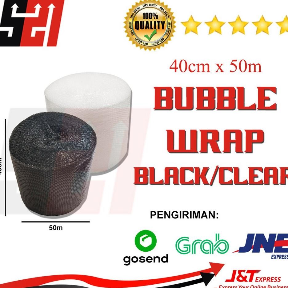 

Bubble Wrap Bubble Wrap Gelembung Bening Hitam 40Cm X 50M