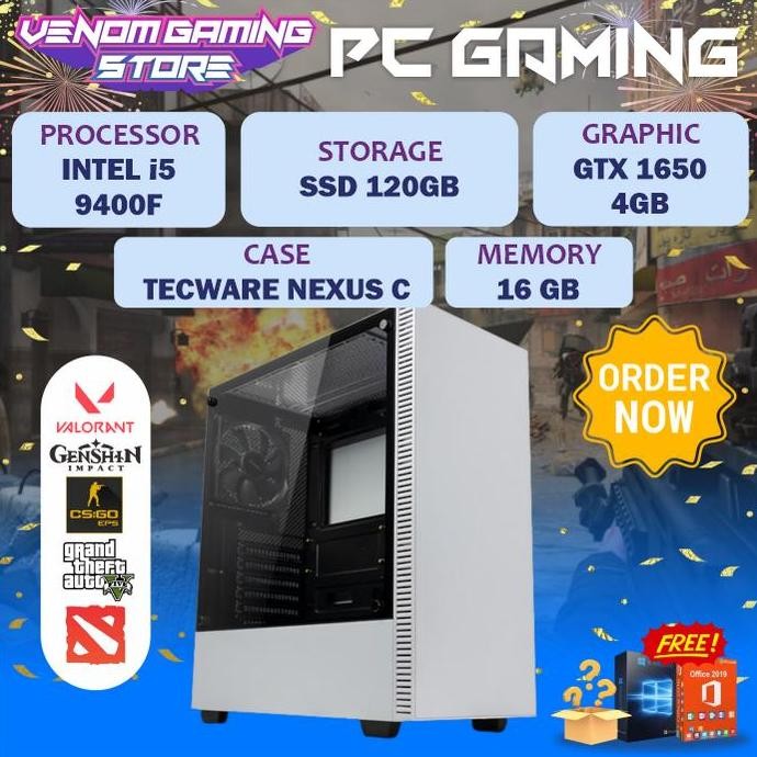 PC Gaming | i5 9400F + GTX 1650 | RAM 16GB