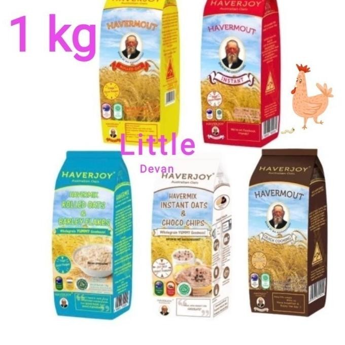 

Havermut Oatmeal Haverjoy Rolled Oat Instan 1000 Gr 1 Kg Best Seller