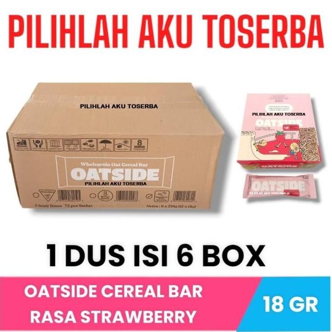 

Oatside Oat Cereal Bar Strawberry - ( Harga 1 Box ) Terlaris
