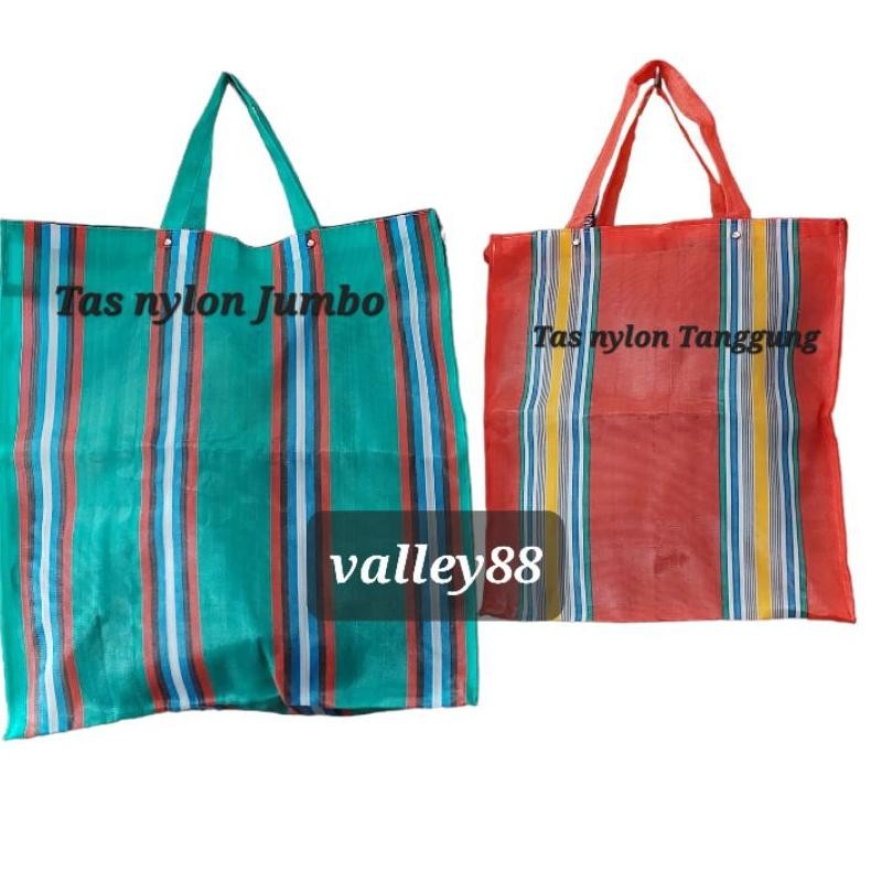 Tas senar laundry/Tas Nylon Nilon super kuat/tas belanja senar/tas apollo/tas loundry