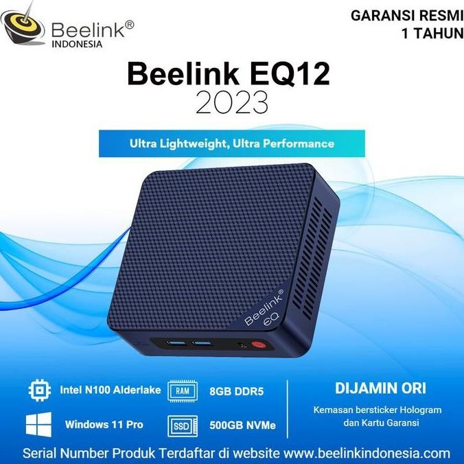 Beelink EQ12 N100 Intel Alderlake Gen12 8/500GB NVMe PC Windows 11 Pro