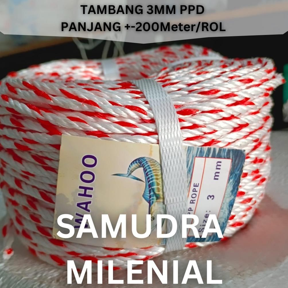 

TALI TAMBANG 3MM PPD - 1 ROL TAMBANG PLASTIK SERBAGUNA UNTUK GROSIR & INDUSTRI TERMURAH