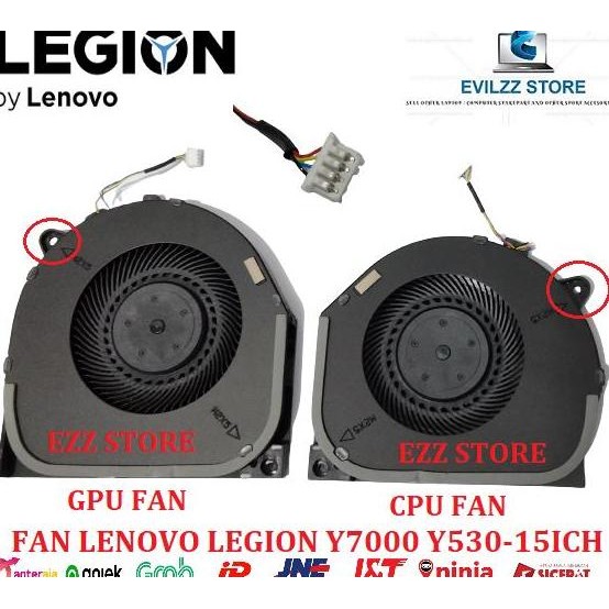 FAN KIPAS LENOVO LEGION Y7000 Y530 Y530-15ICH-1060 Y530-15ICH 4 KABEL