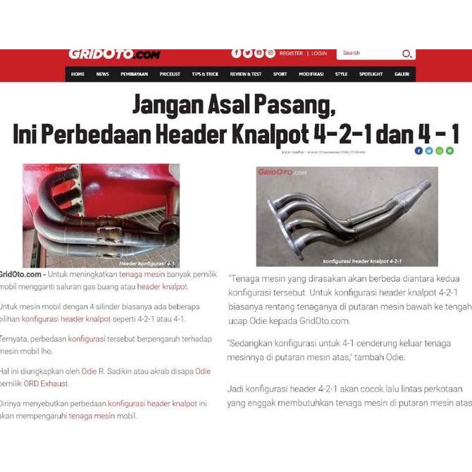 Header vios / limo ORD exhaust