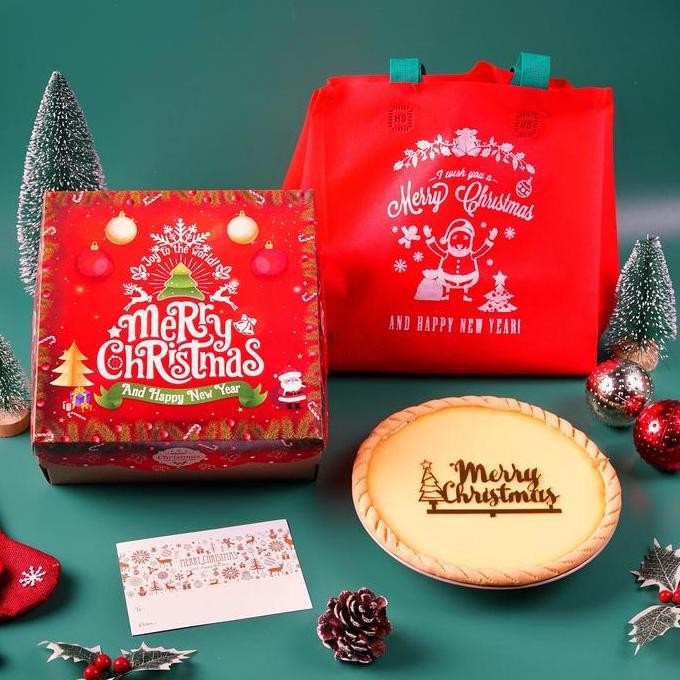 

Tart Susu Edisi Natal/ Pie Susu Original Merry Christmas Hampers Best