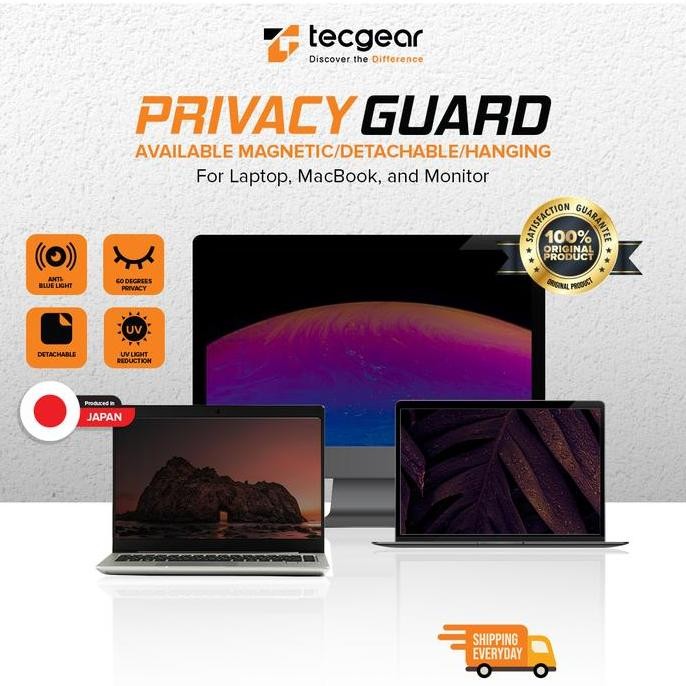 Filter Anti Spy Laptop - Layar Privasi - Anti Radiasi, Anti Blue Light