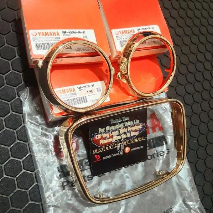 Tersedia ring reflektor lampu depan rxking rx king se gold 2003