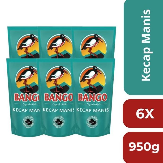 

Bango Kecap Manis 950Gr Isi 6 - Soy Sauce Refill