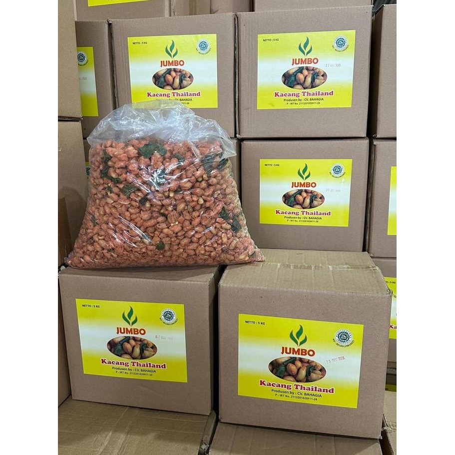 

5Kg Kacang Thailand Pedas Jumbo Grosir Murah 1 Dus