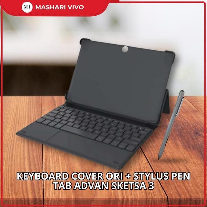 Stylus pen dan case keyboard original tab advan sketsa 3