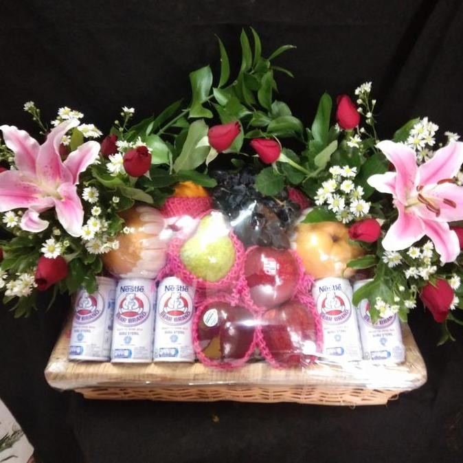 

Parcel Buah+ Bungga N Minuman Susu Bear Brand