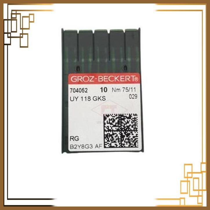 [NWP] UY X 118 GKS MERK GROZ BECKERT JARUM MESIN JAHIT OVERDECK INTERLOCK