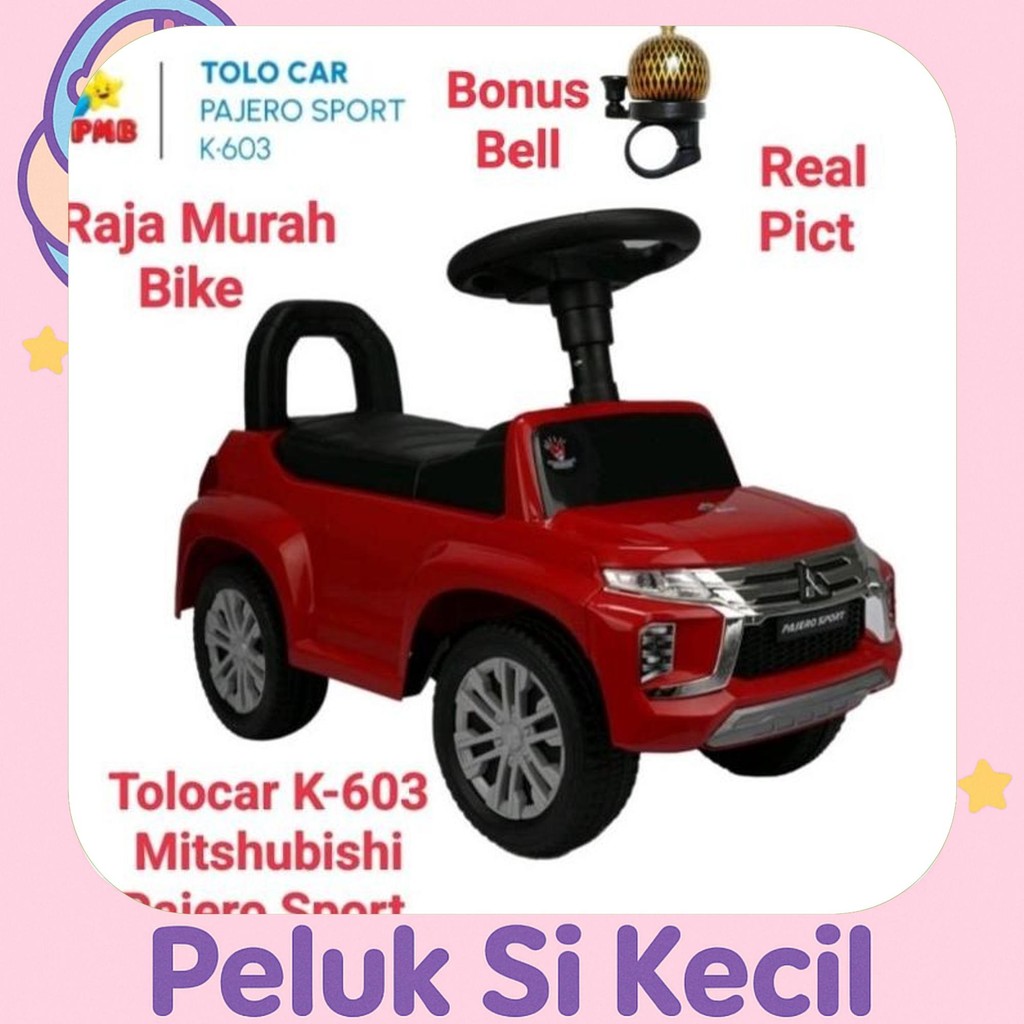Asli Tolocar Pmb K-603 Mitshubishi Pajero Sport Mainan Anak Mobil Mobilan Mobilan Dorong Anak