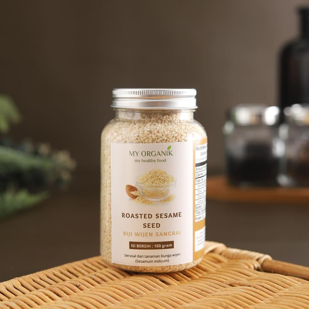 

ready My Organik Wijen Putih Sangrai Halal Biji Wijen Panggang 110g Toasted Roasted Sesame See murah