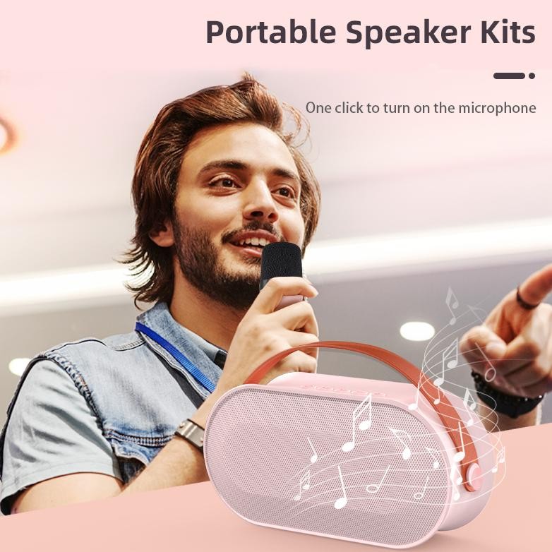 Special Speaker Karaoke Bluethoot Bass P2 Microphone Premium If56