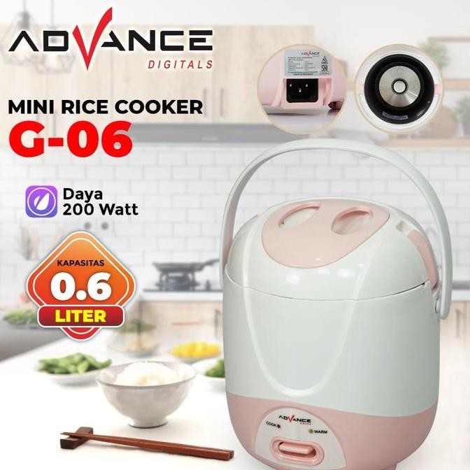 Mini Rice Cooker G-06 Digital 0.6L / Mini Rice Cooker Elektrik 0.6L Anti Lengket