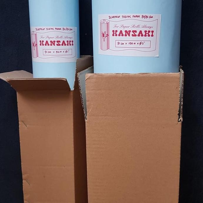 

baru Kertas Blueprint Digital Paper 80/85 Gsm A0 36 Inch (150 M)