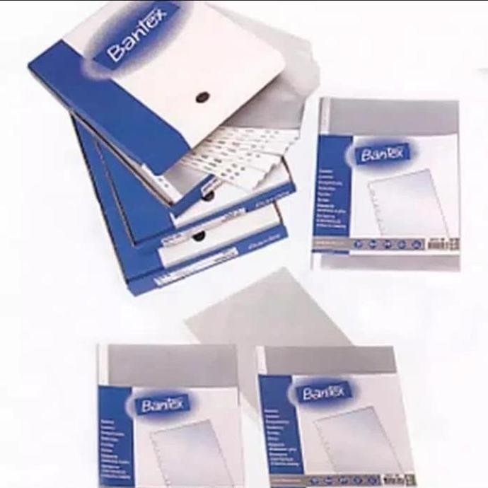 

pp pocket Bantex a4 sheet protector 2040 dus 100 lembar MURAH