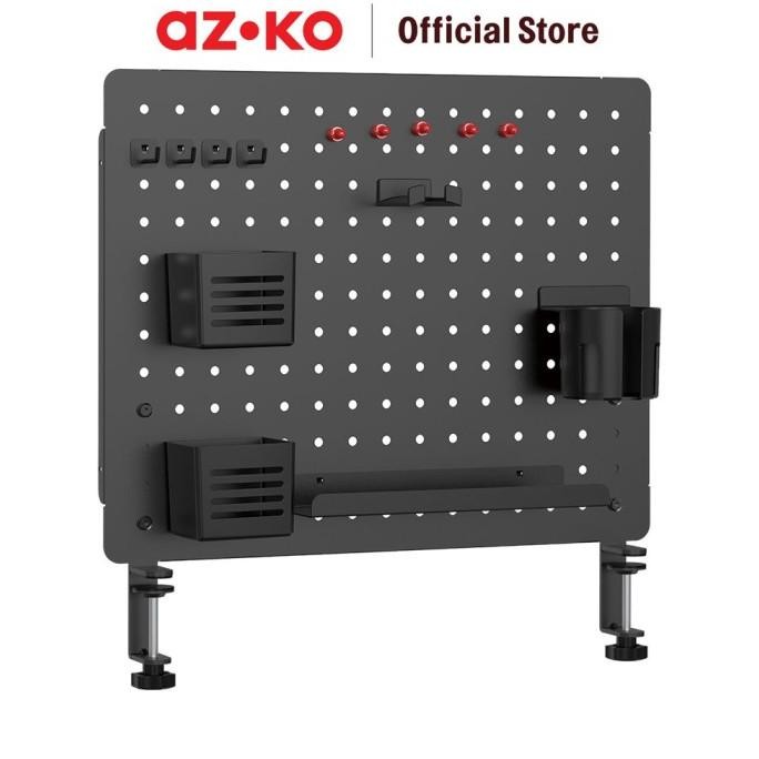 

Azko Stora Papan Pegboard Berlubang Organizer Meja 52X57 Cm Set Pegboard Decorative Wall Desk Mounted Metal Wire Board Organizer Meja - Biru