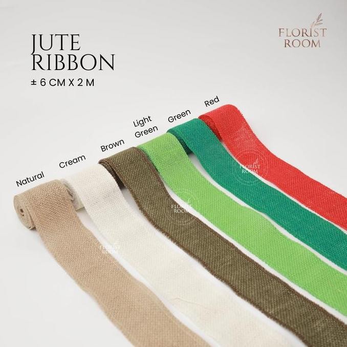 

ready stock Jute Ribbon 6cm x 2 Meter - Pita Goni