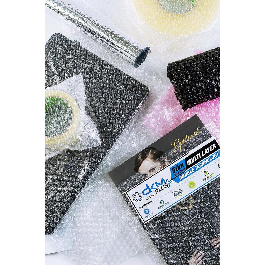 

ready stock Plastik Bubble/Buble Wrap Bening DKM+ 60cm x 50m Bubble Wrap Ekonomis