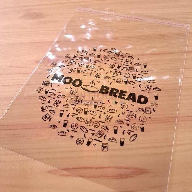 

ready stock Sablon Custom Plastik OPP Seal Bungkus Makanan | Roti | Kue - 15 x 18