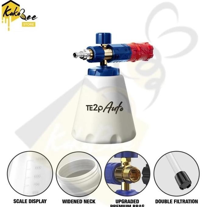 ready  TE2P AUTO Snow Foam Lance 4.0 FREE MESH 5GR Dan ORIFICE 1.25 - Tabung Salju Tembakan Gun Mesi