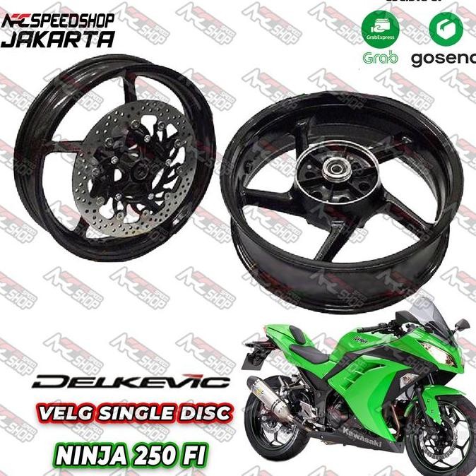Velg Delkevic singledisk Ninja 250 / Ninja 250Fi / Ninja250R Black 5,5