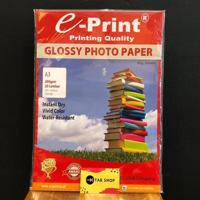 baru glossy photo paper A3