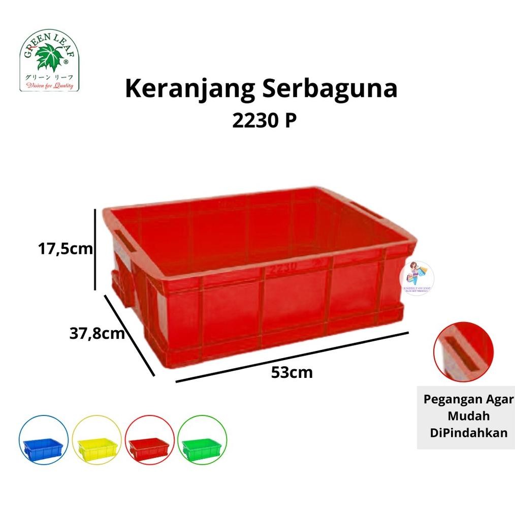 Keranjang Container Industri 2230 P Green Leaf Stok Baru