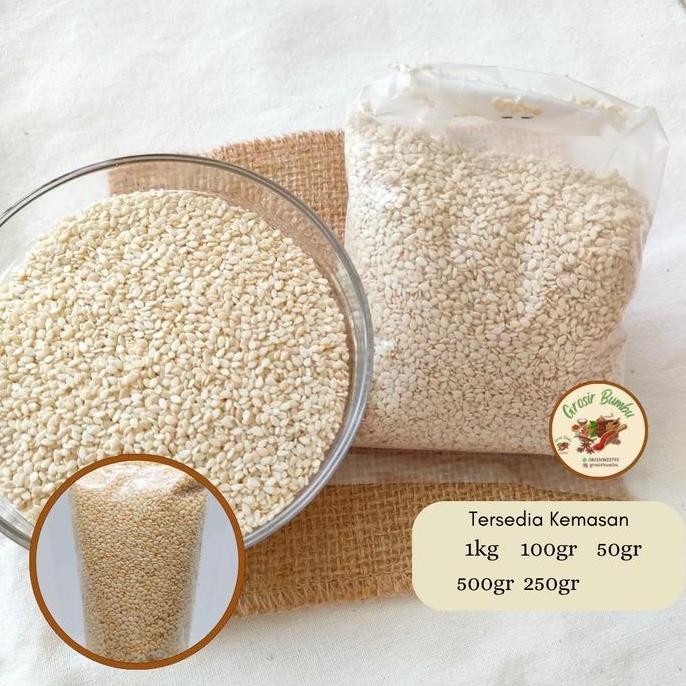 

Murah Wijen Putih - 1Kg / White Sesame Seed / Biji Wijen Putih