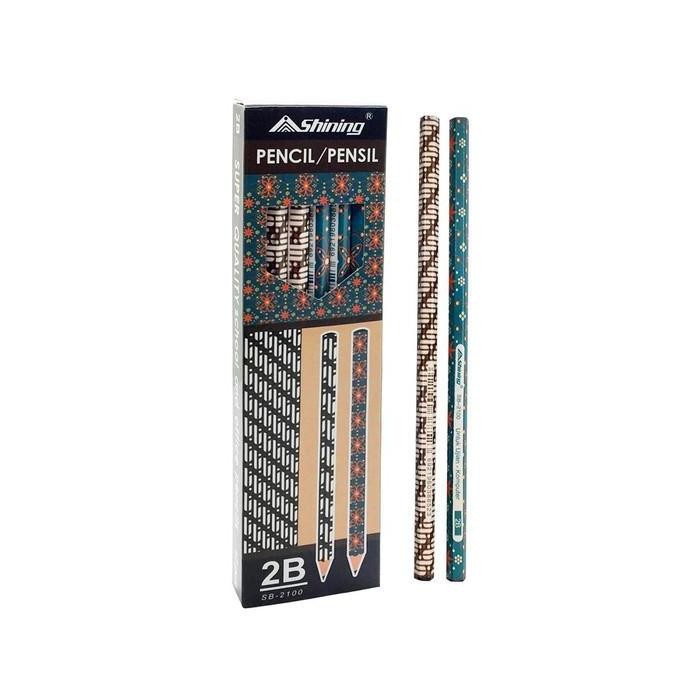 

Shining Pensil 2B Batik ( Sb-2100 )- 12 Lusin/ 144 Pcs