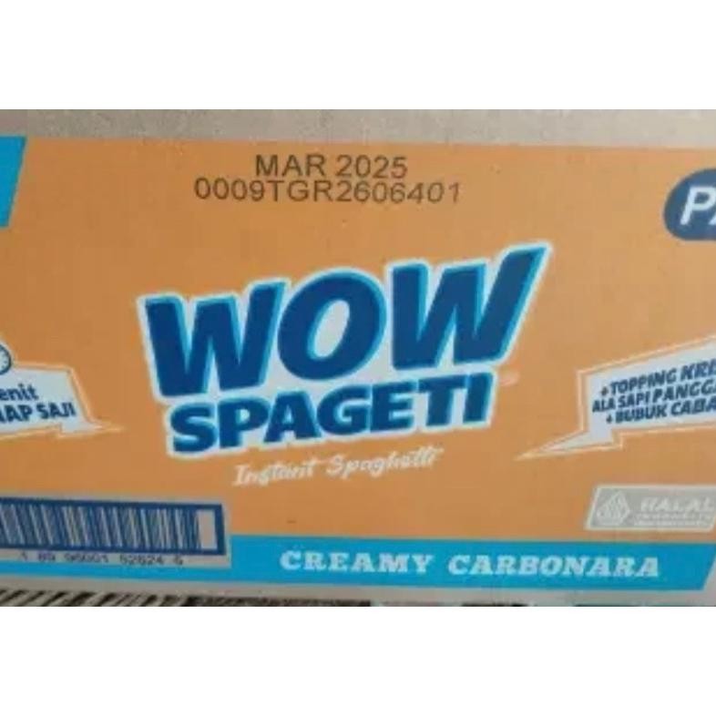 

ready PROMO!! Dus WOW Spageti Instan WOW Spaghetti Viral ( Carbonara / Bolognese ) Isi 40 pcs murah