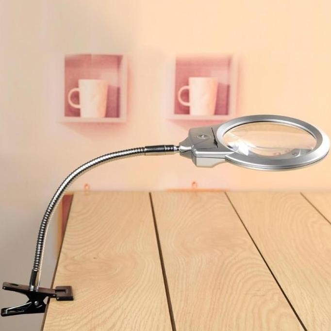 

Lampu Meja + Kaca Pembesar Untuk Baca / Service Elektronik