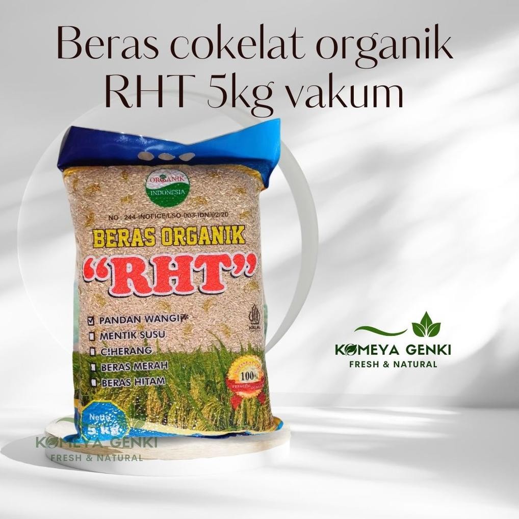 

ready 5Kg Beras Coklat Organik Premium / Brown Rice RHT Bersertifikat Untuk Diet murah