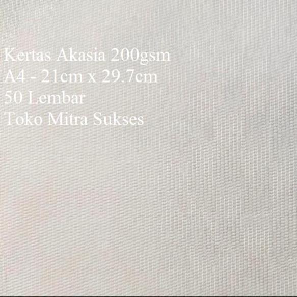 

baru Kertas Akasia 200gsm A4 isi 50 Lembar
