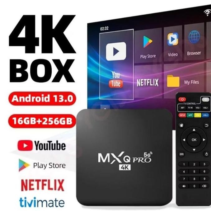 new  Android TV BOX 100% Original MXQ Pro STB TV Digital 4K