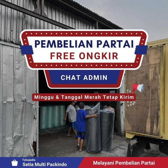 

ready stock Bubble Wrap Roll 2.4 KG Promo Ukuran 125 x 50