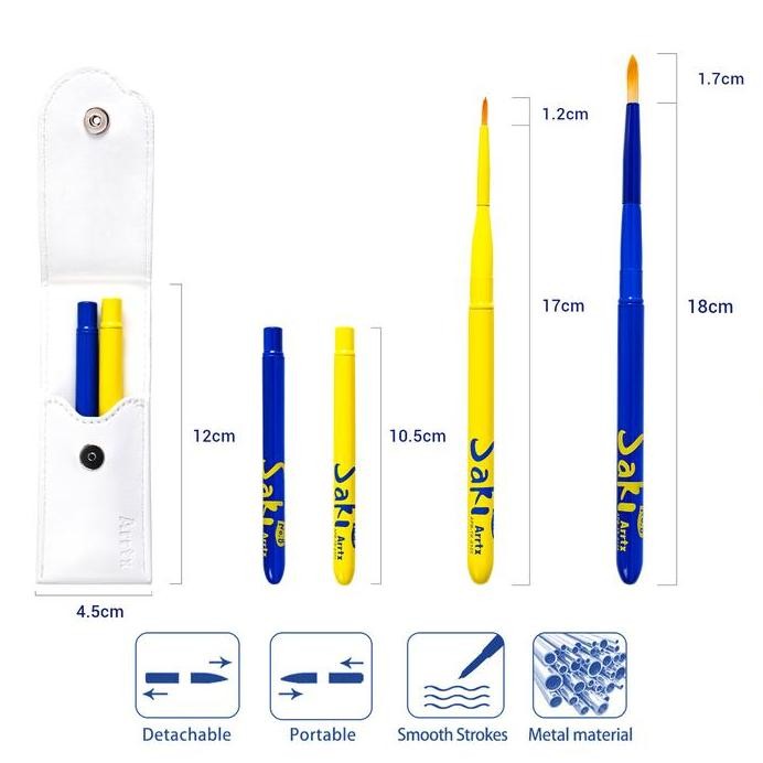 

ready arrtx travel paint brush/kuas lukis