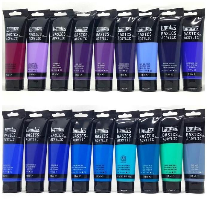 

ready Liquitex BASICS Acrylic Colour 118 ml Original Made In France