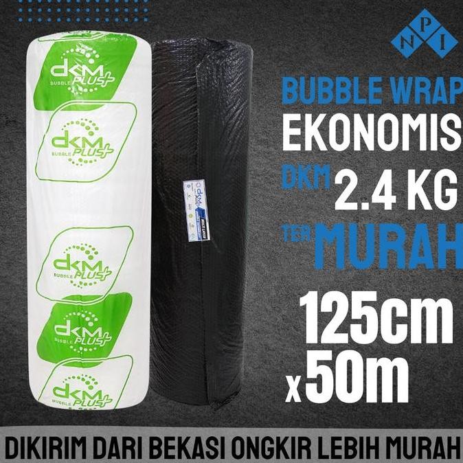 

ready stock Plastik Bubble Wrap Hitam Bening 50 Meter Bubblewrap DKM Plus Ekonomis