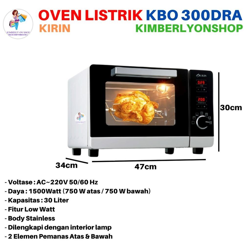 Digital Oven Listrik Low Watt Kbo 300Dra Kirin Stok Baru