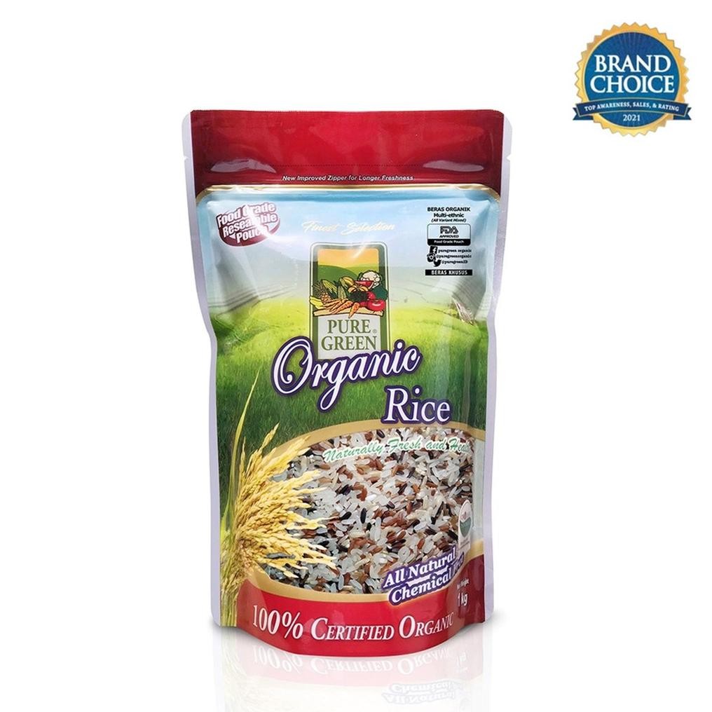

ready PureGreen Organic Rice Beras Organik Multi Ethnic 1 kg murah