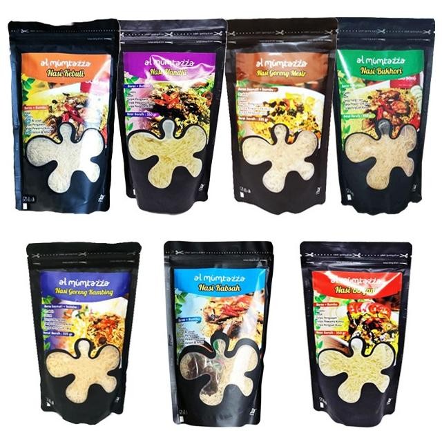 

ready Al Mumtazza - Nasi Timur Tengah / Nasi Kabsah / Beras Timur Tengah / Uk 175 gram / Uk 350 gram murah