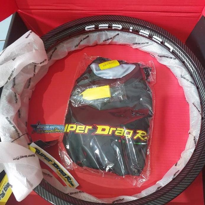 Velg Super Drag Rims carbon 120/140 Rims 17 Asli Thailand untuk Motor - Motorcycle Karbon