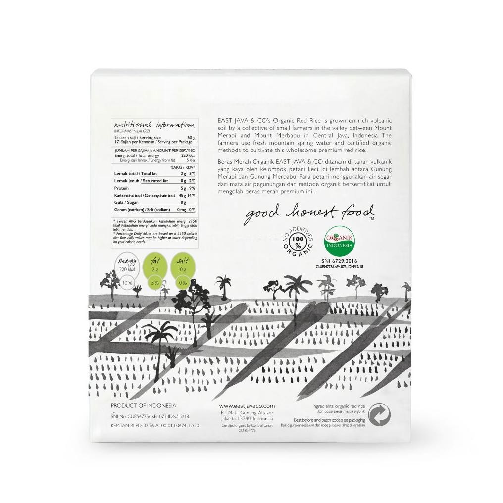 

ready East Java & Co Organic Red Rice - 1kg (Beras Merah Organik) murah